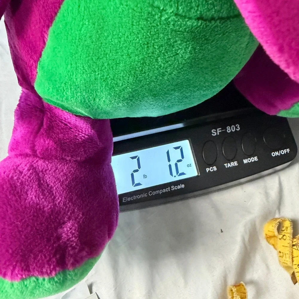 Vintage Barney The Dinosaur Plush Toy Stuffed Animal 1988 Purple‎ Green 20